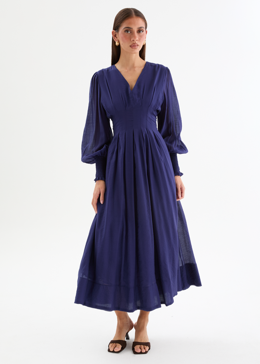 Jaycee Midi Dress - Navy Gingham & Heels Jaycee Midi Dress - Navy Gingham & Heels