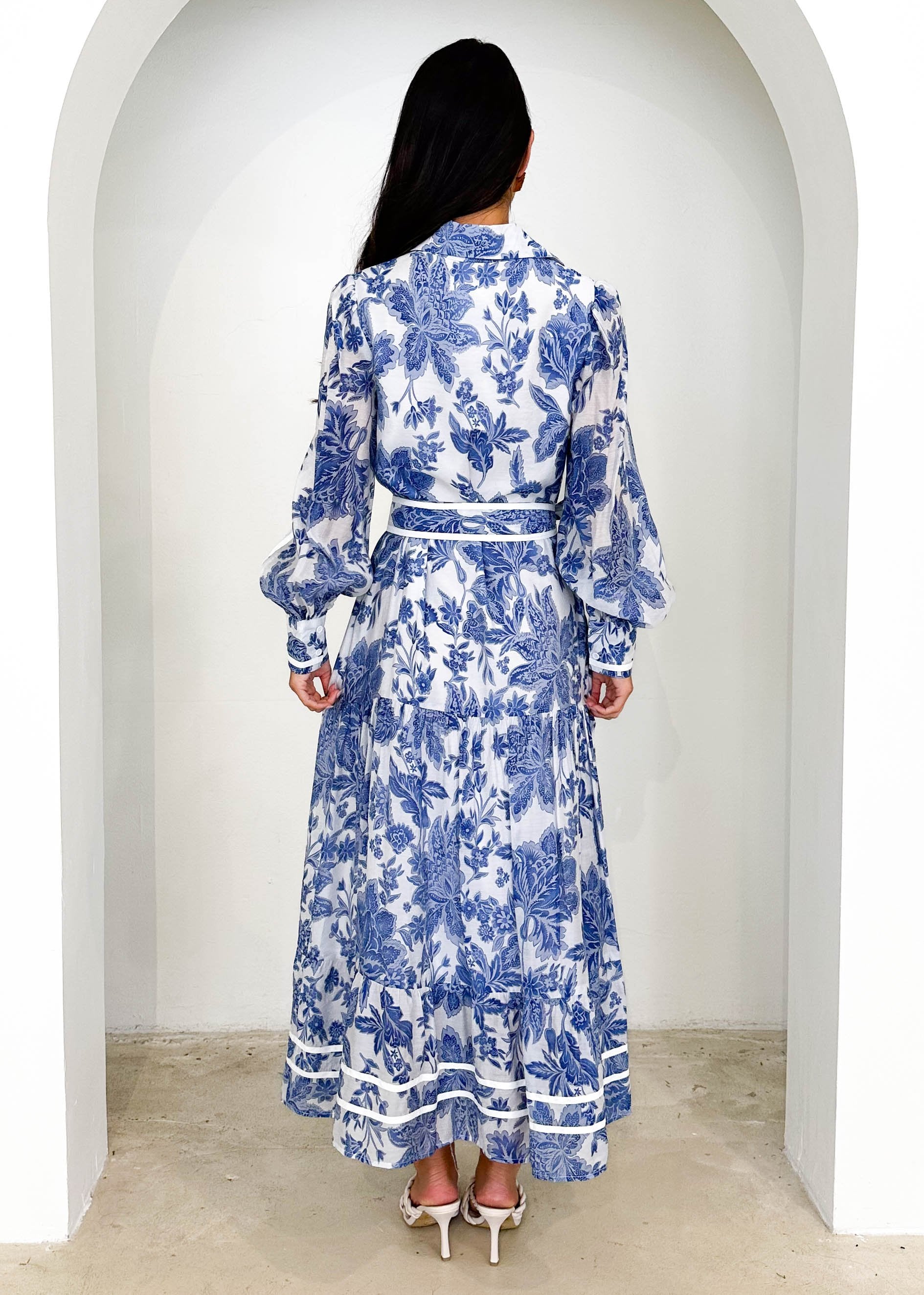 Velari Maxi Dress - Blue Oriental