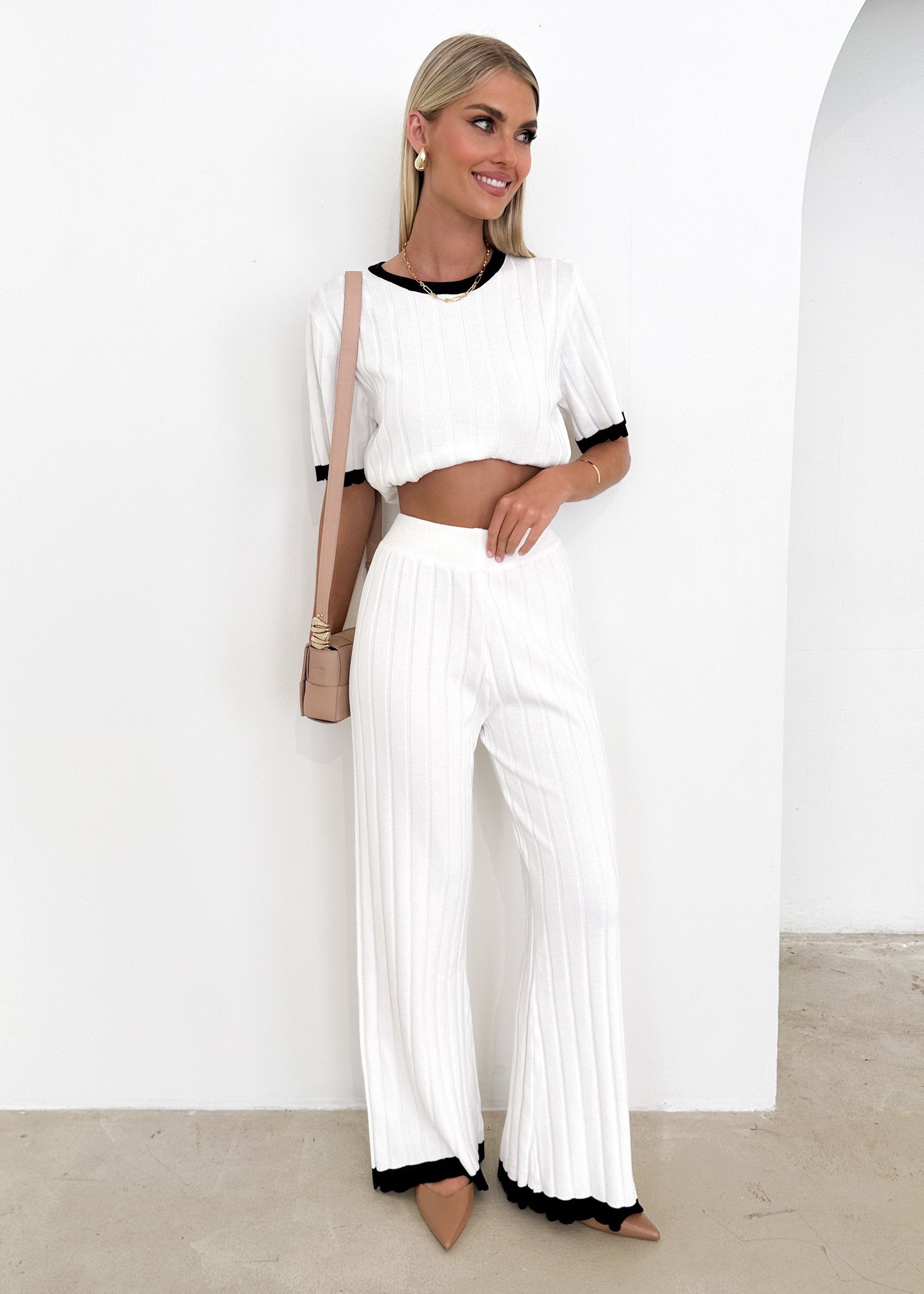 Tienna Knit Pants - Off White