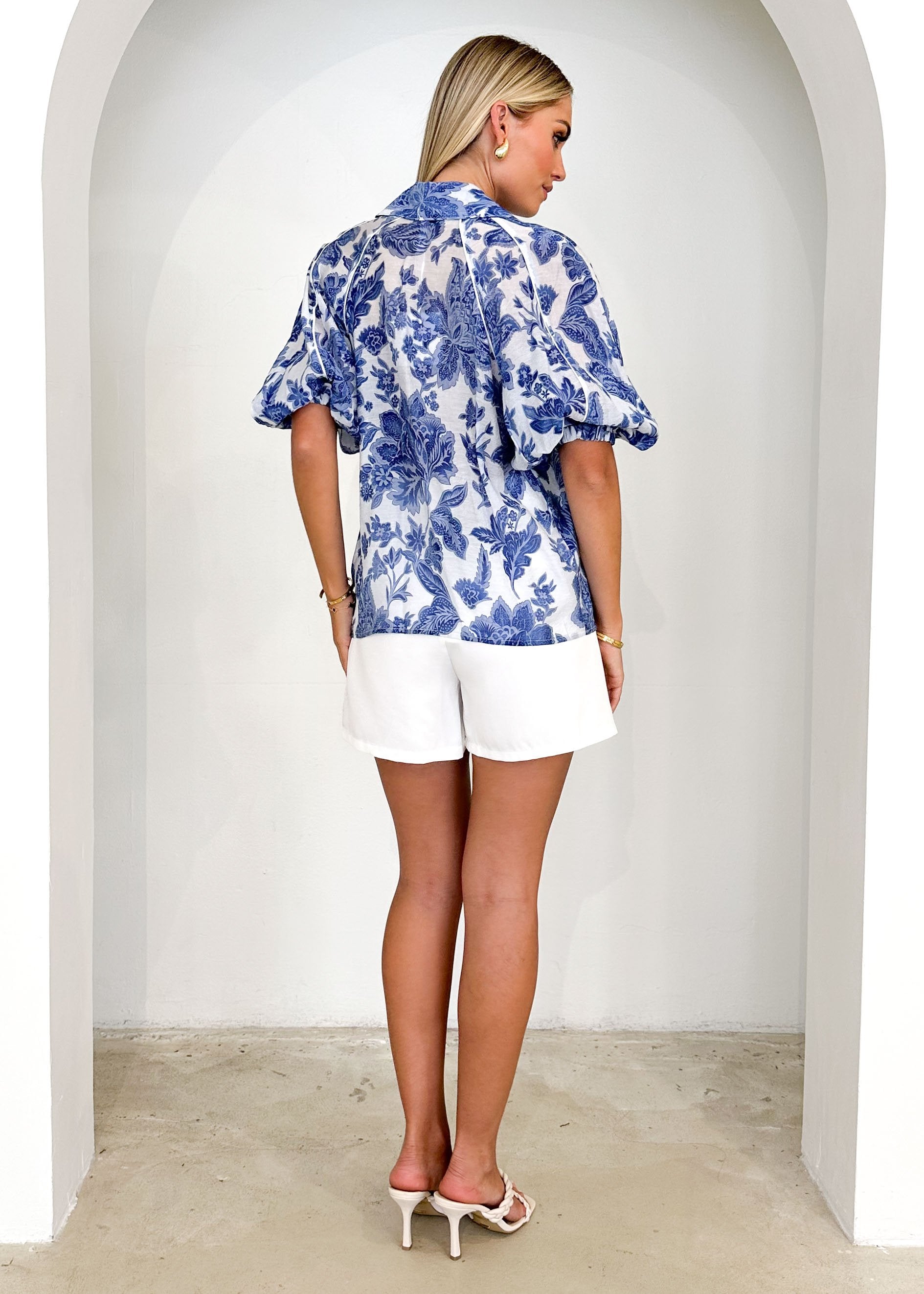 Treely Shirt - Blue Floral