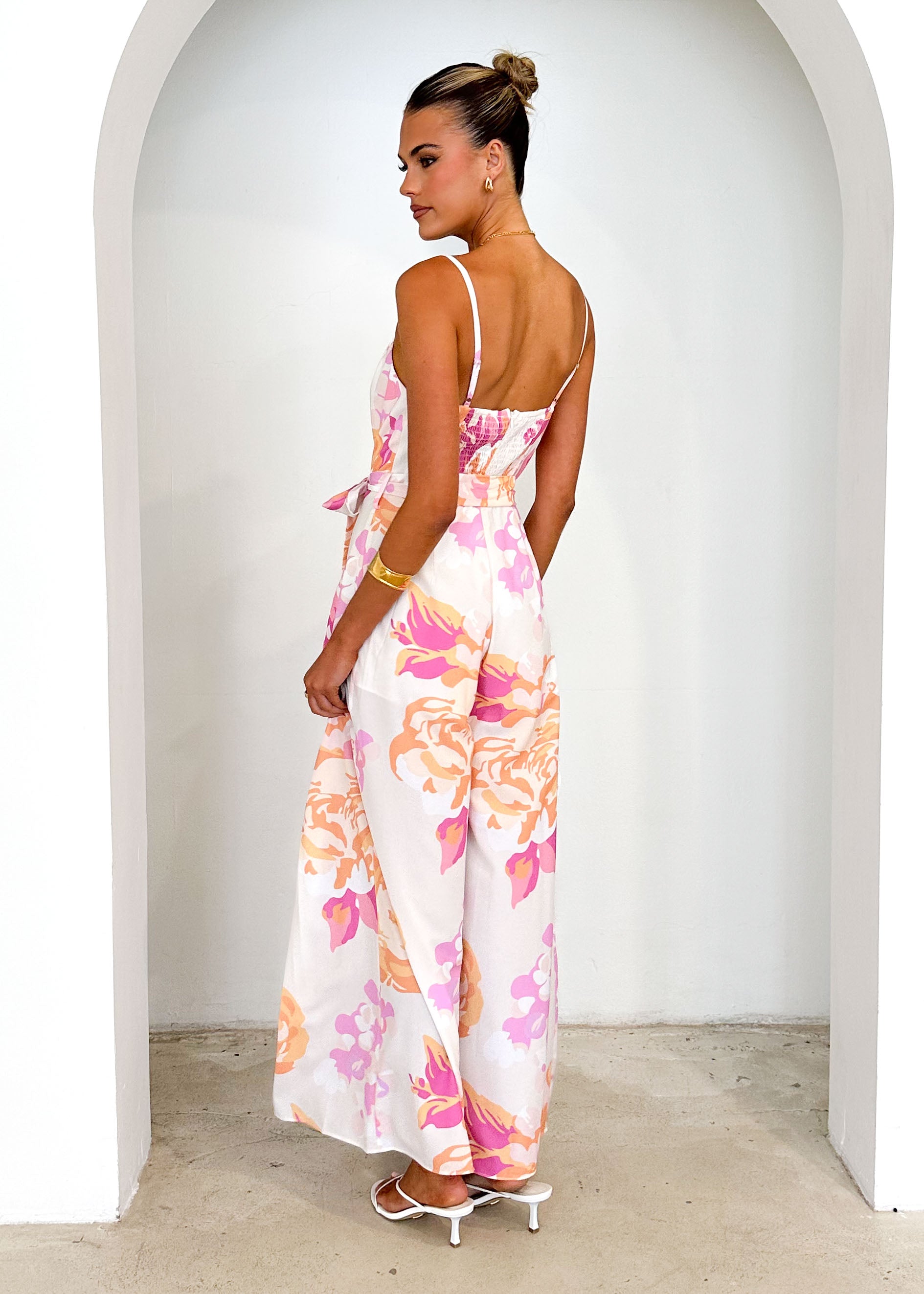 Collective Swimwear - Jelena Pantsuit - Blush Floral sixth image