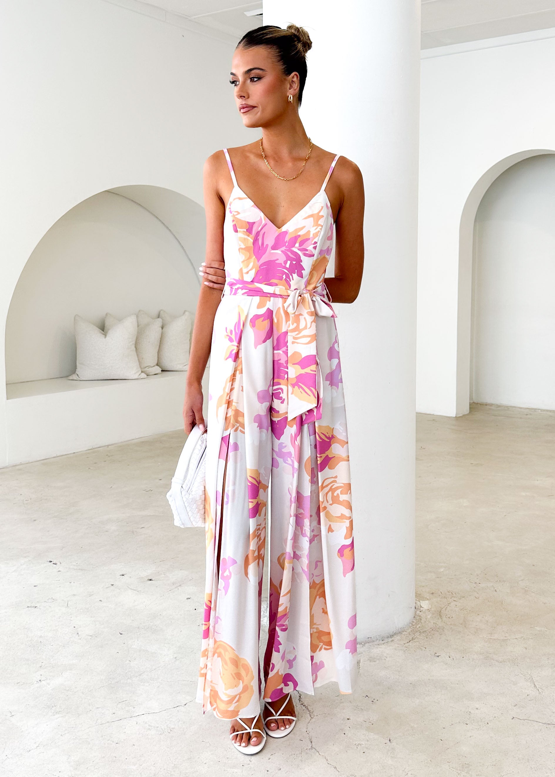 Collective Swimwear - Jelena Pantsuit - Blush Floral third image