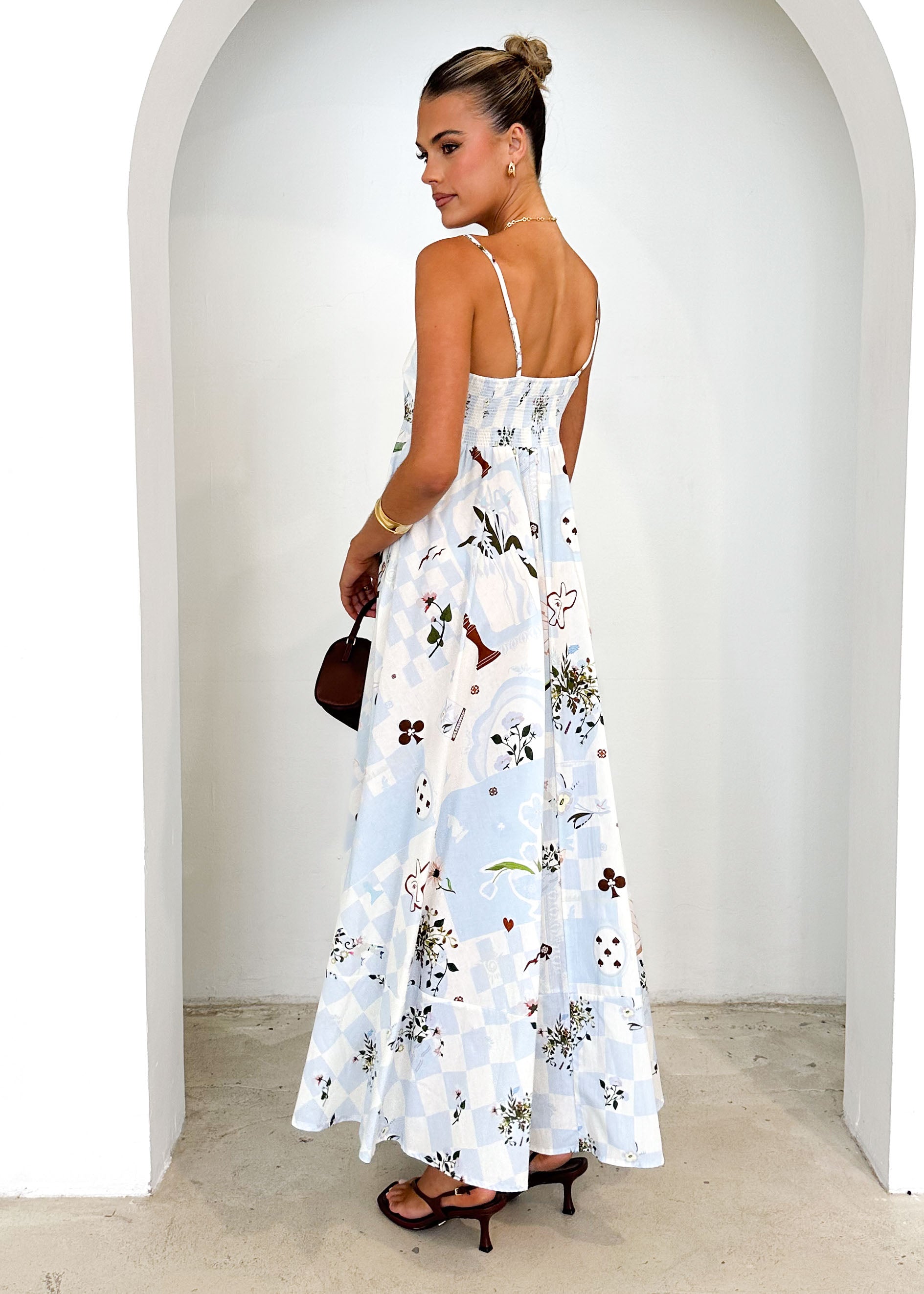 Collective Swimwear - Xanthe Maxi Dress - Blue Patchwork sixth image