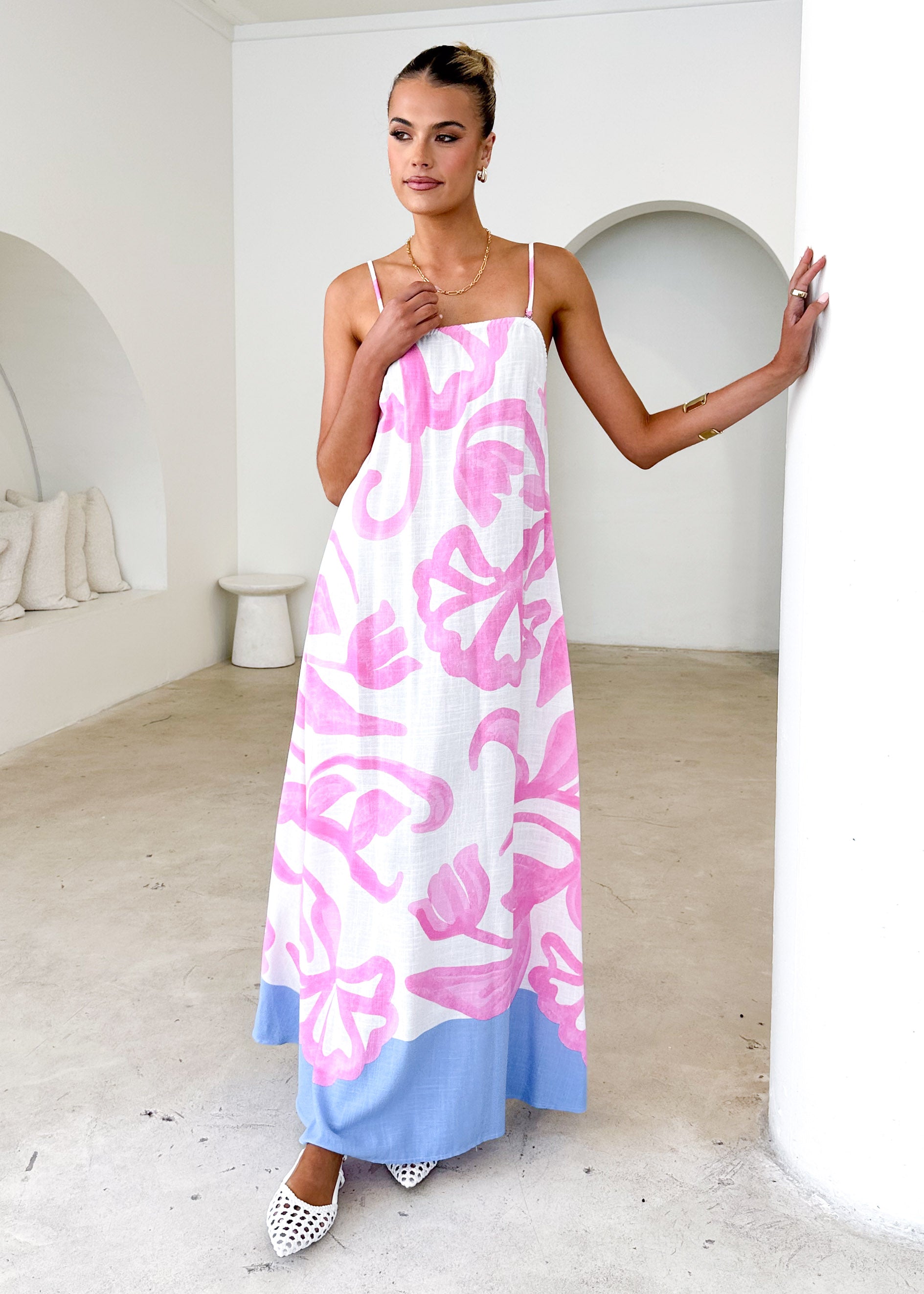 Collective Swimwear - Talisa Maxi Dress - Lila Flower third image