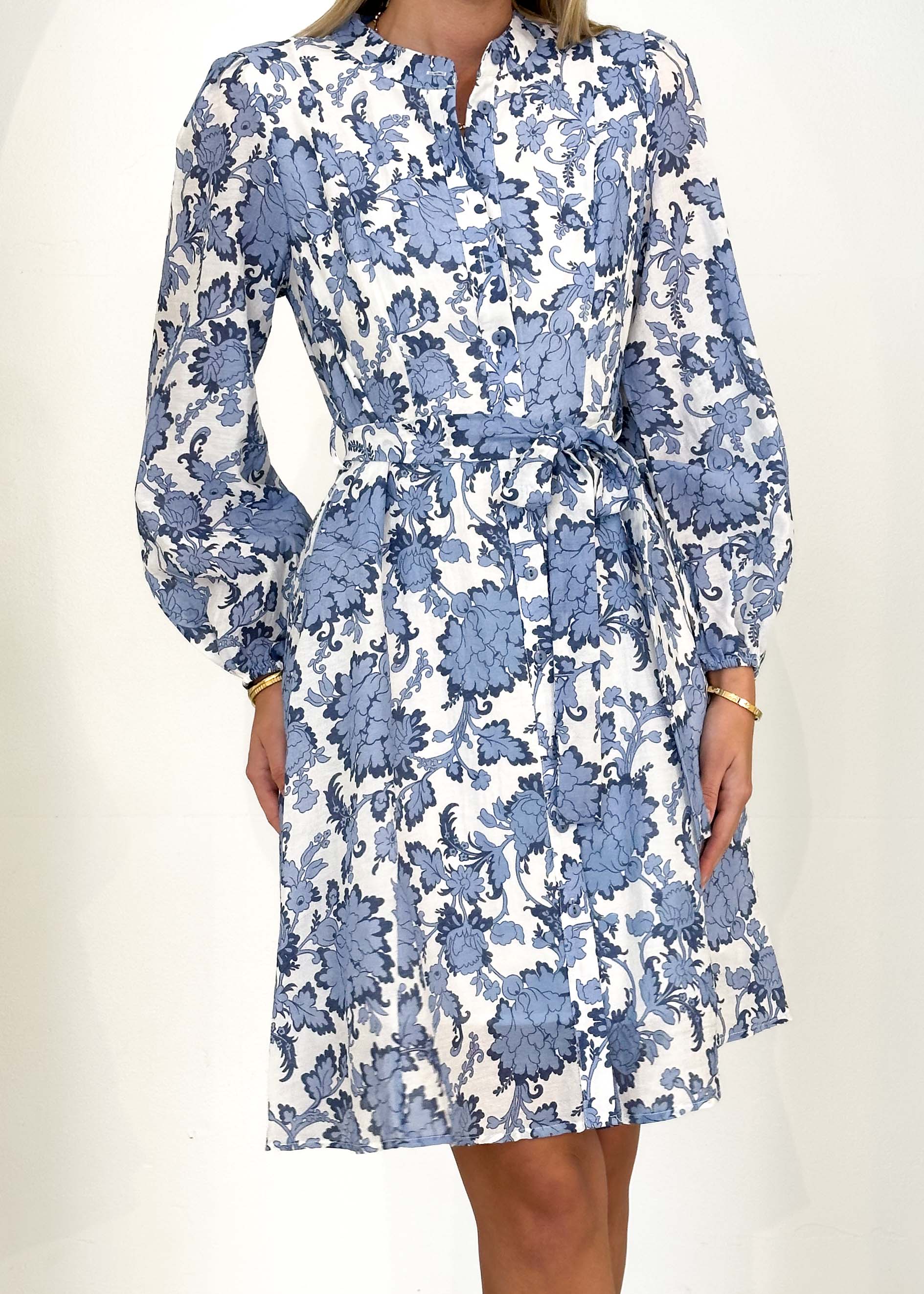 Dessair Dress - Blue Floral