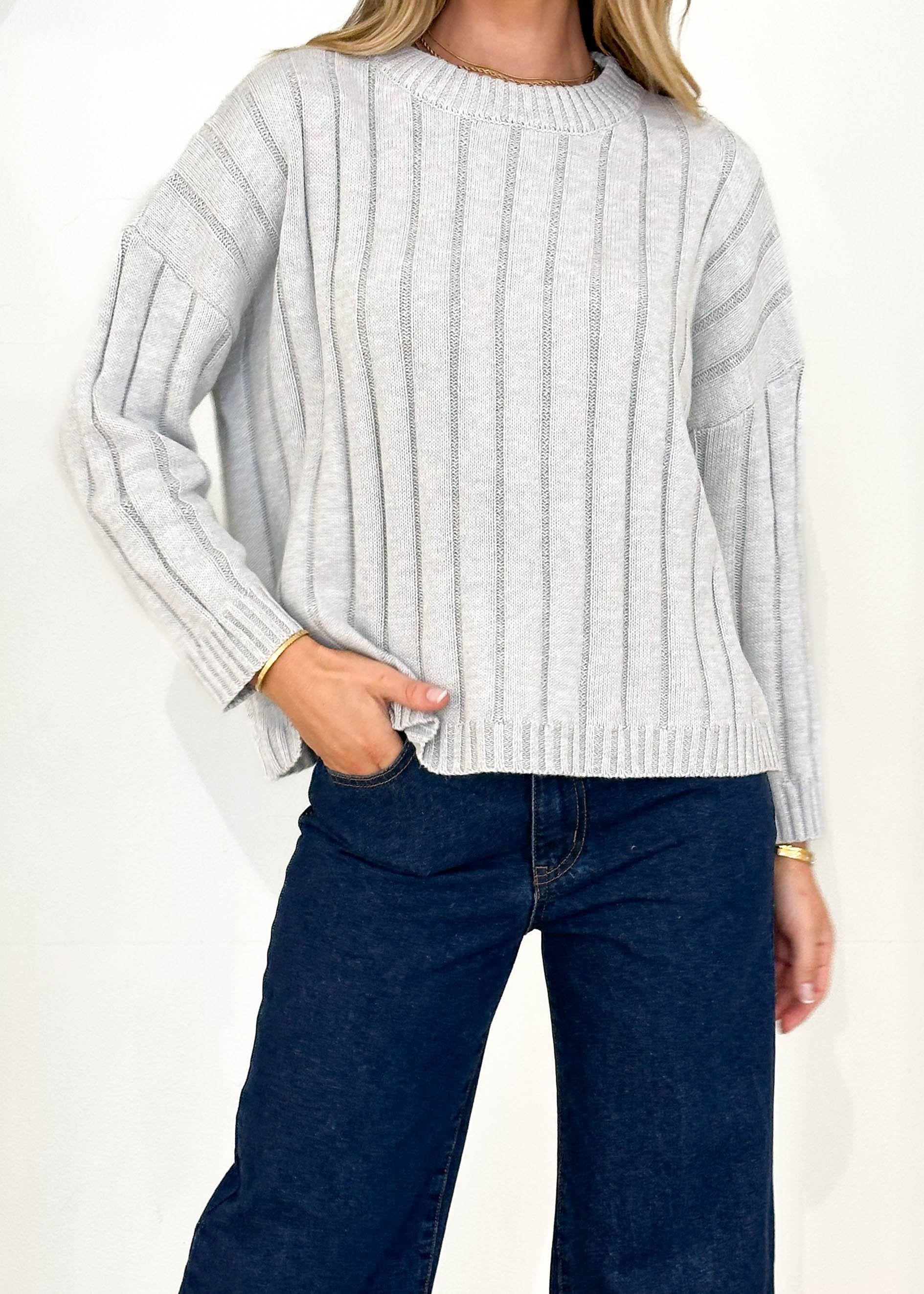 Tilda Sweater - Grey Marle