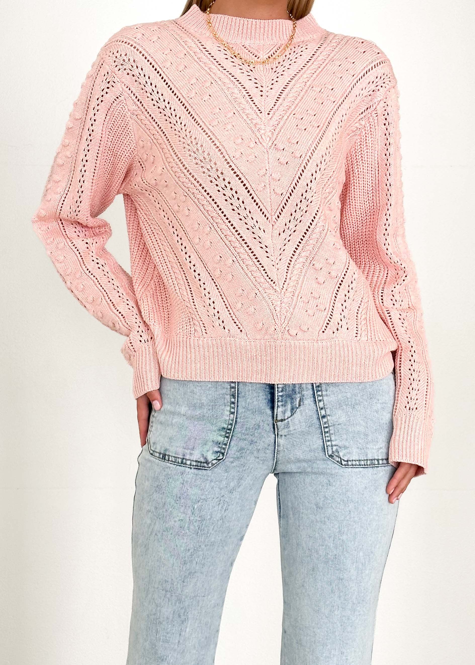 Elysa Sweater  - Pink