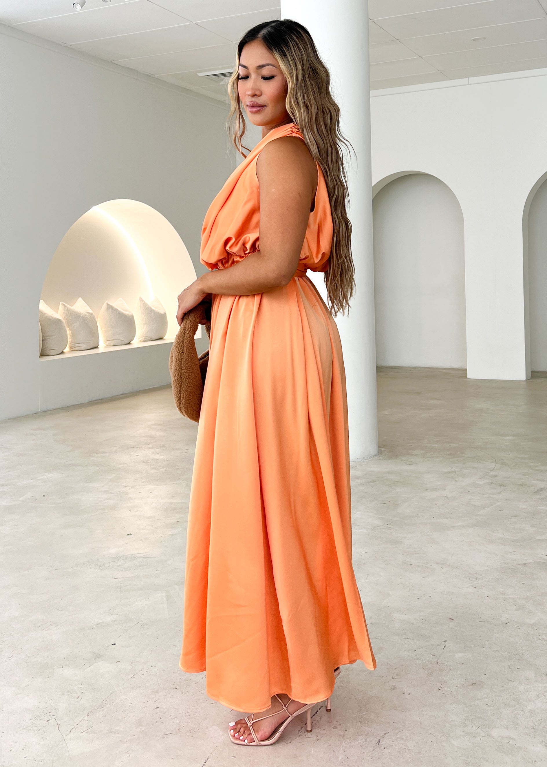 Korah One Shoulder Midi Dress - Mango