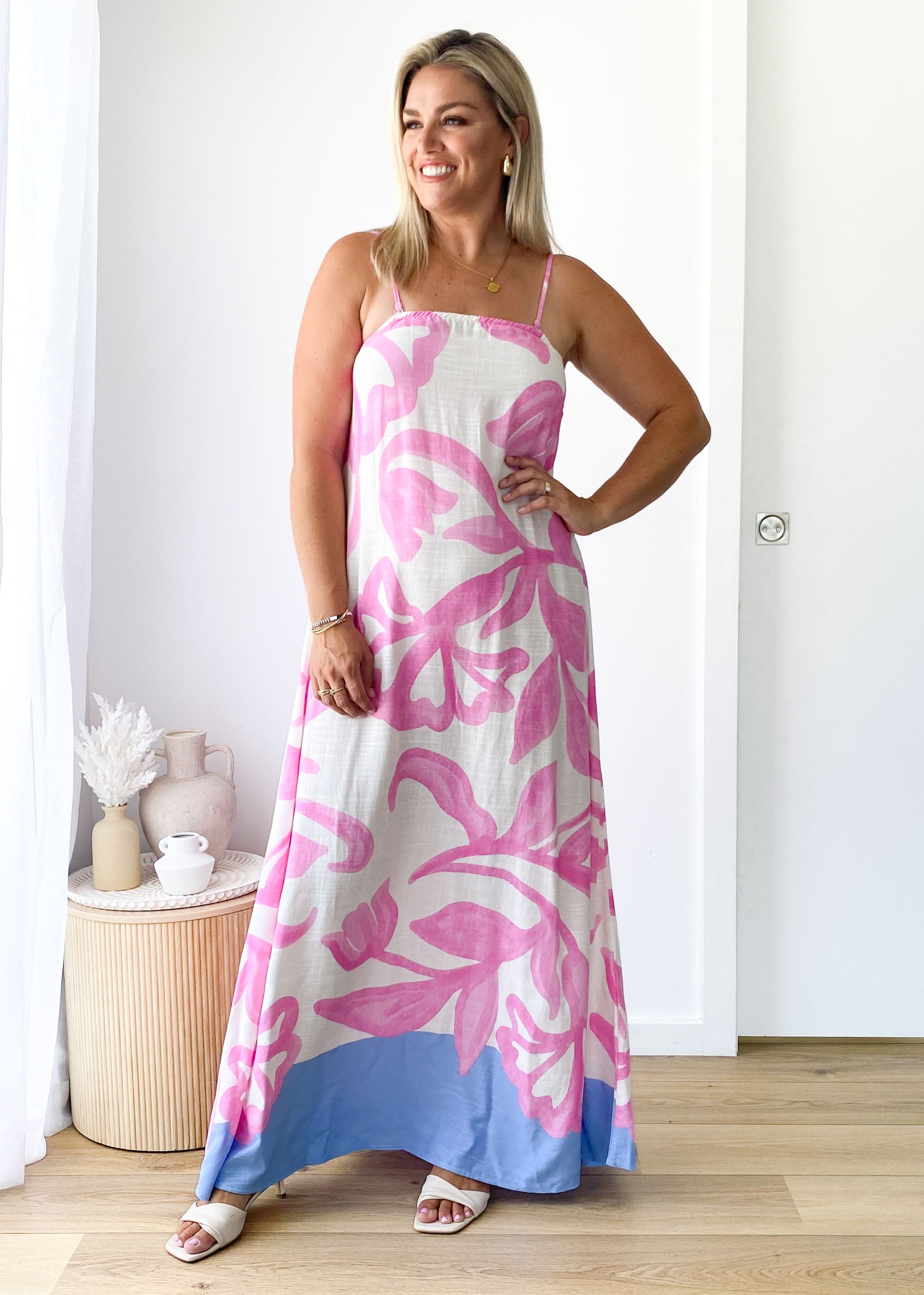 Collective Swimwear - Talisa Maxi Dress - Lila Flower fourth image