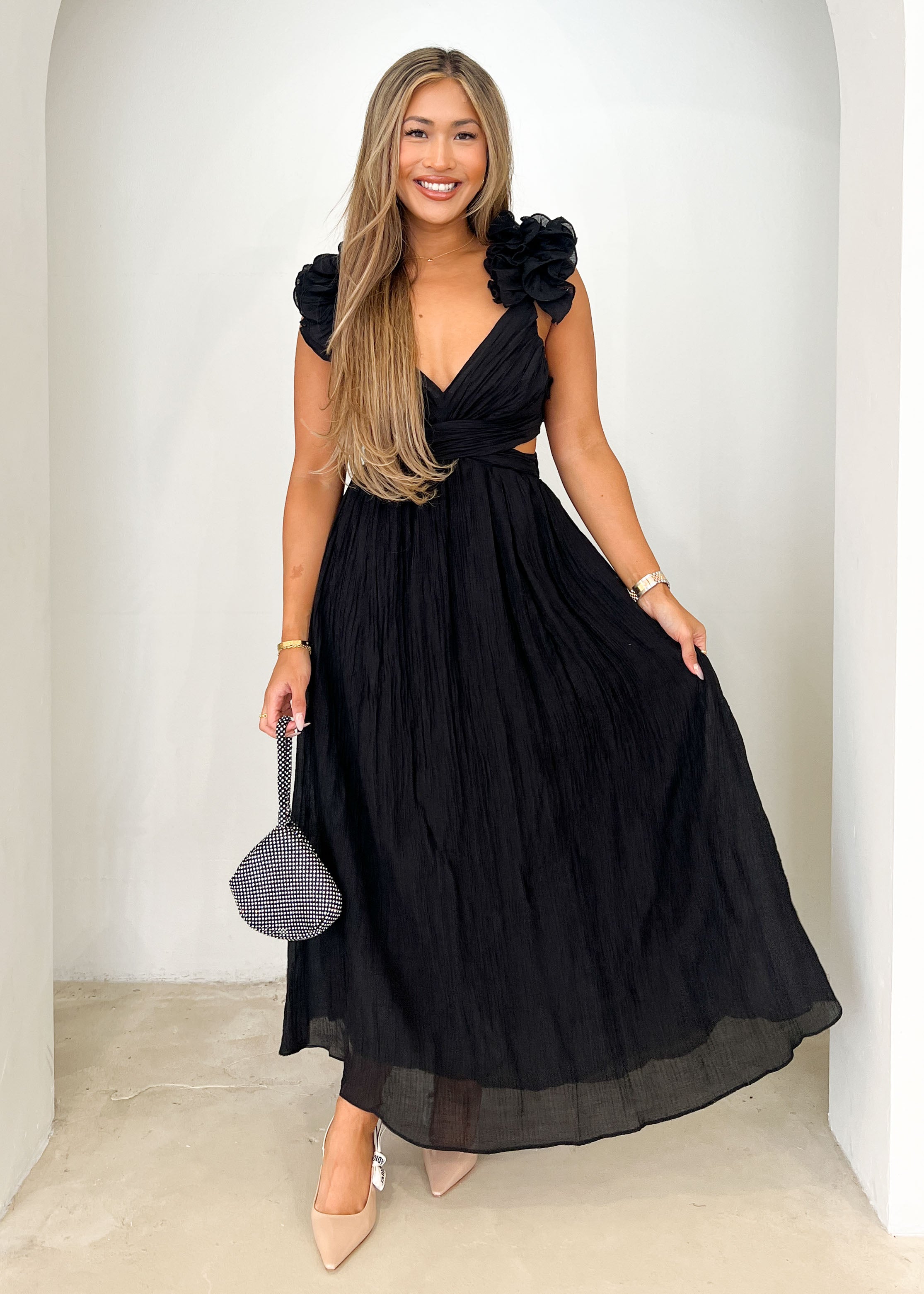 Rincess Maxi Dress - Black