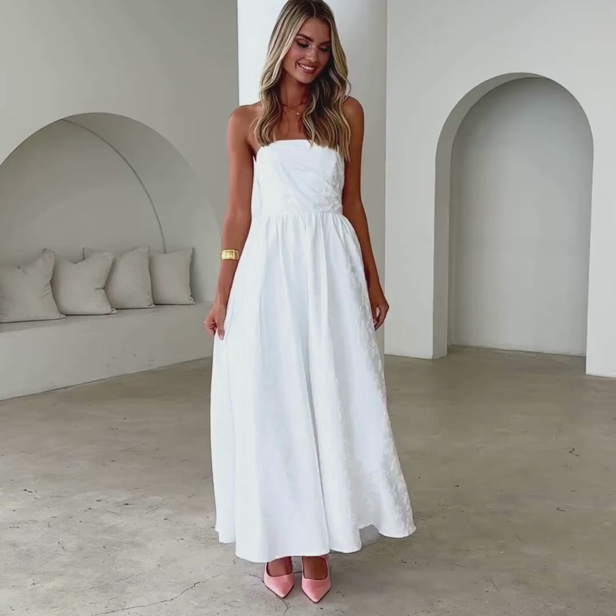 Laneway Strapless Maxi Dress