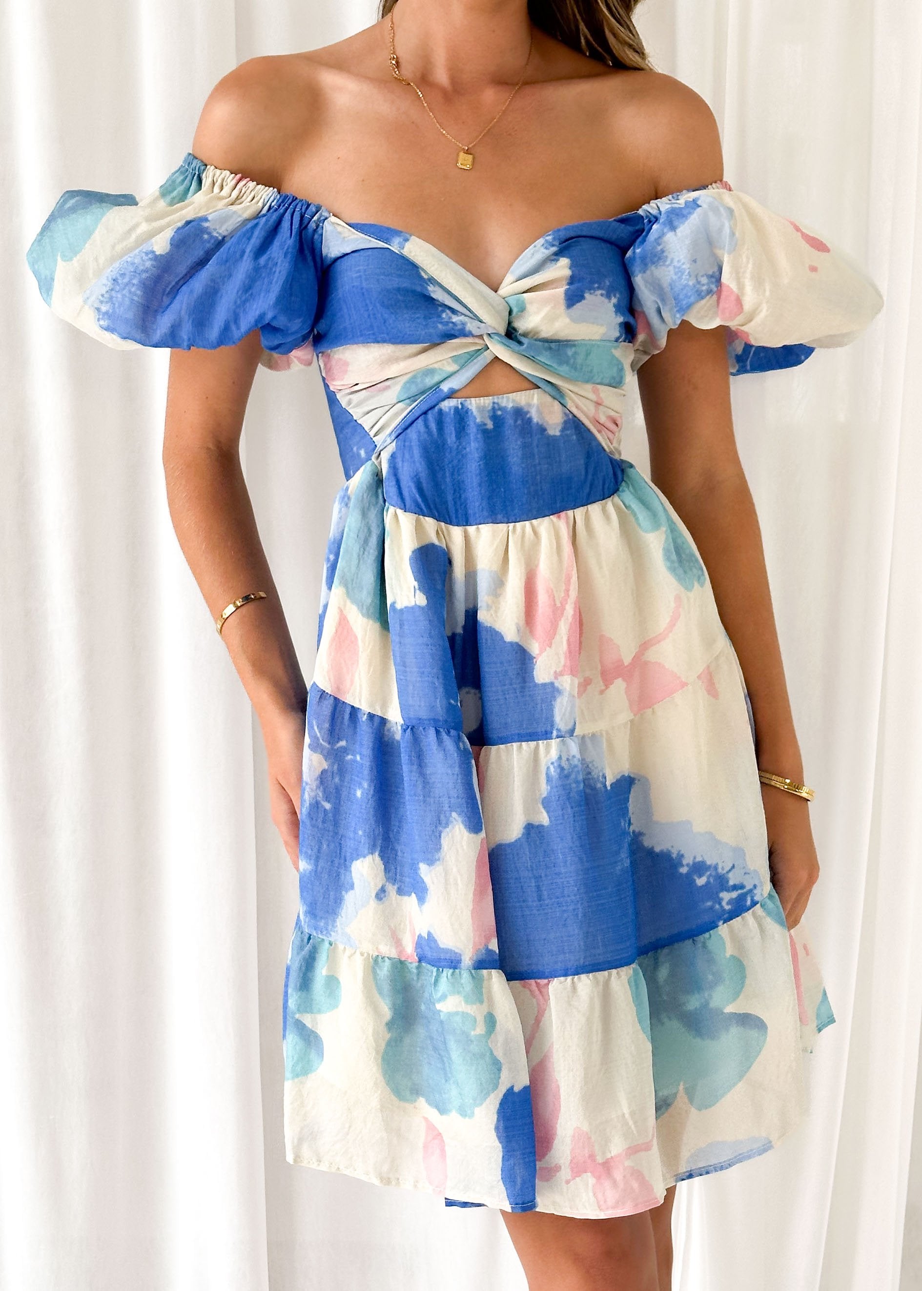 Kraylo Dress - Blue Floral