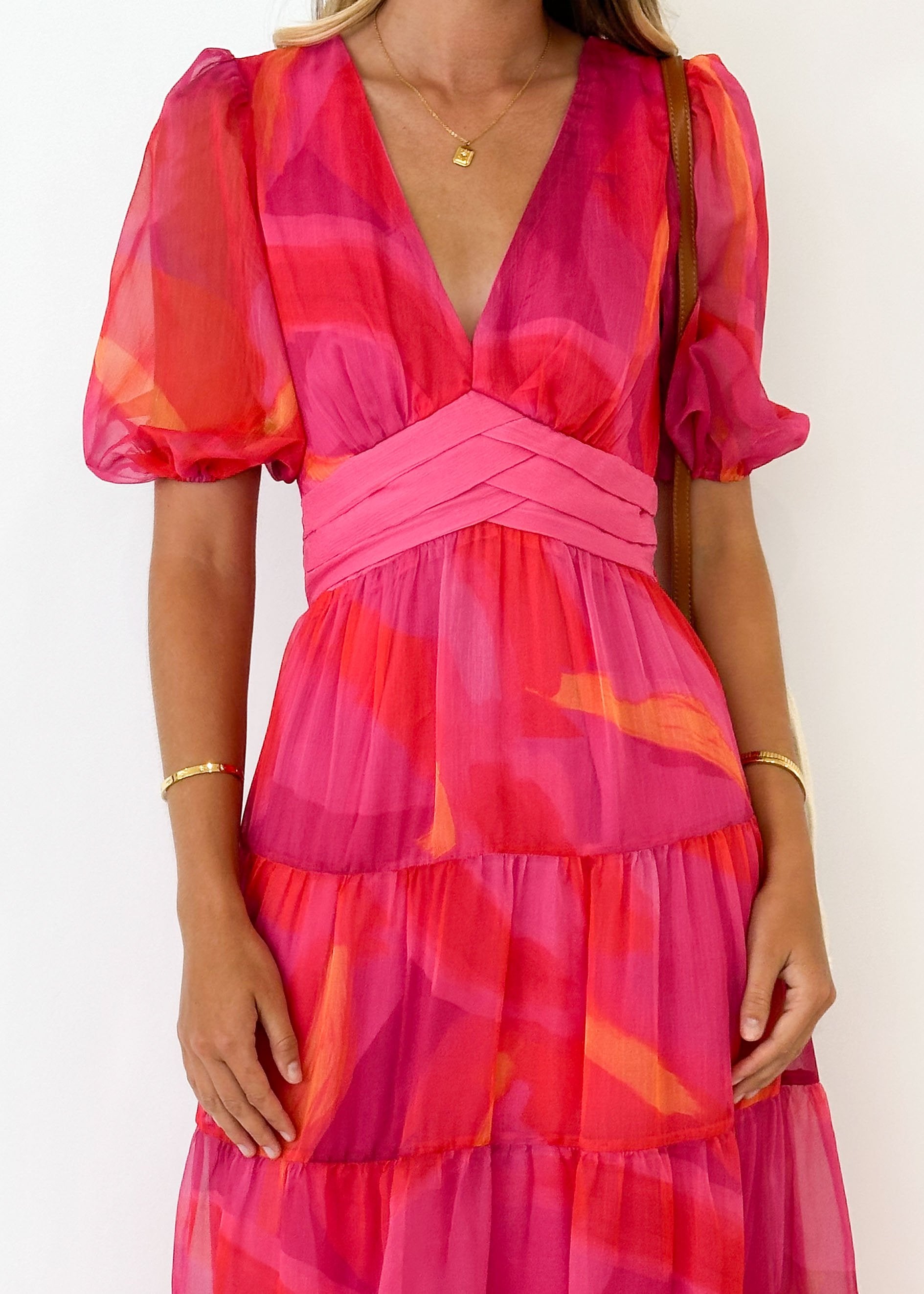 Laylor Maxi Dress - Hot Pink Splash