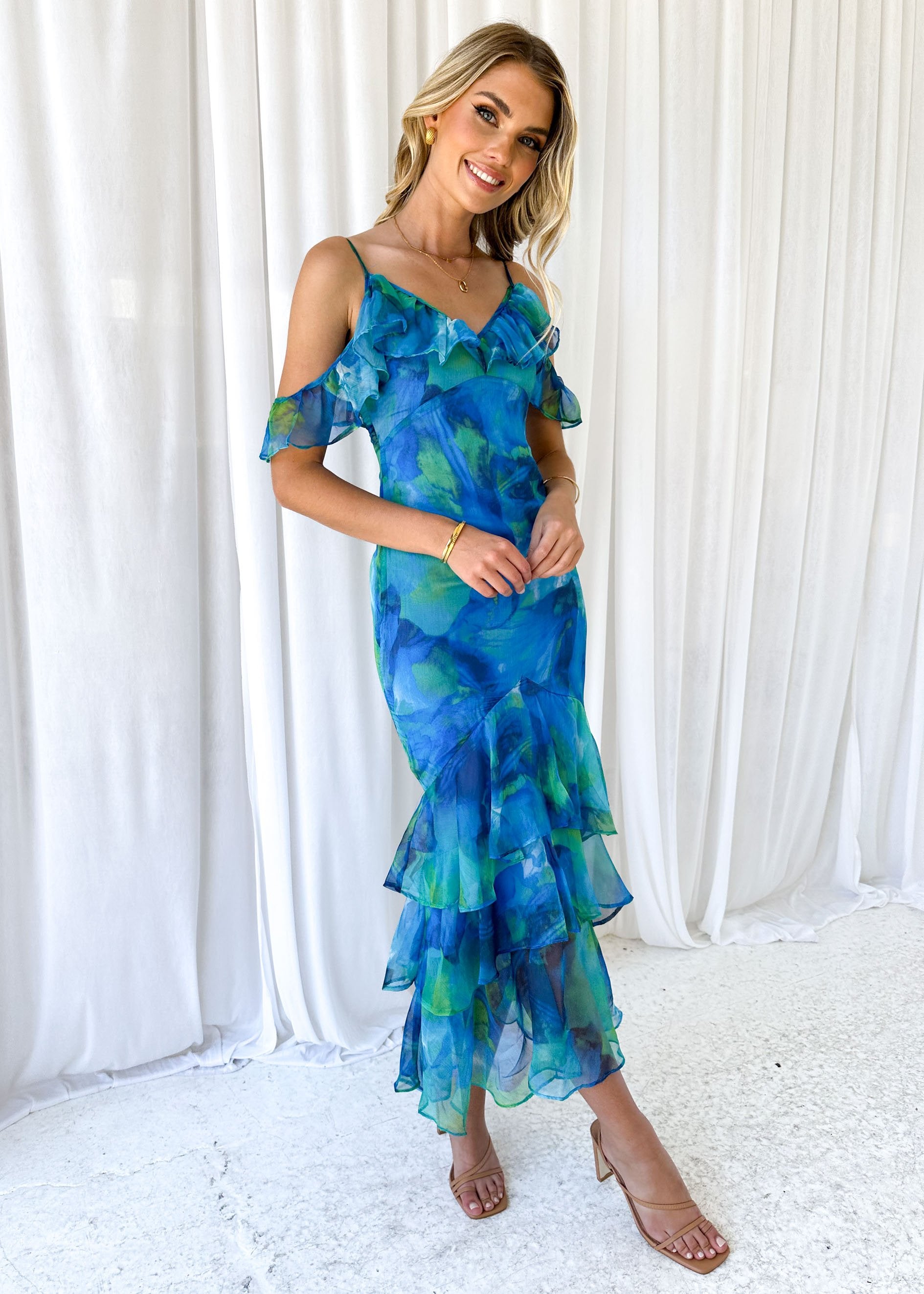 Lanetta Maxi Dress - Sea Breeze
