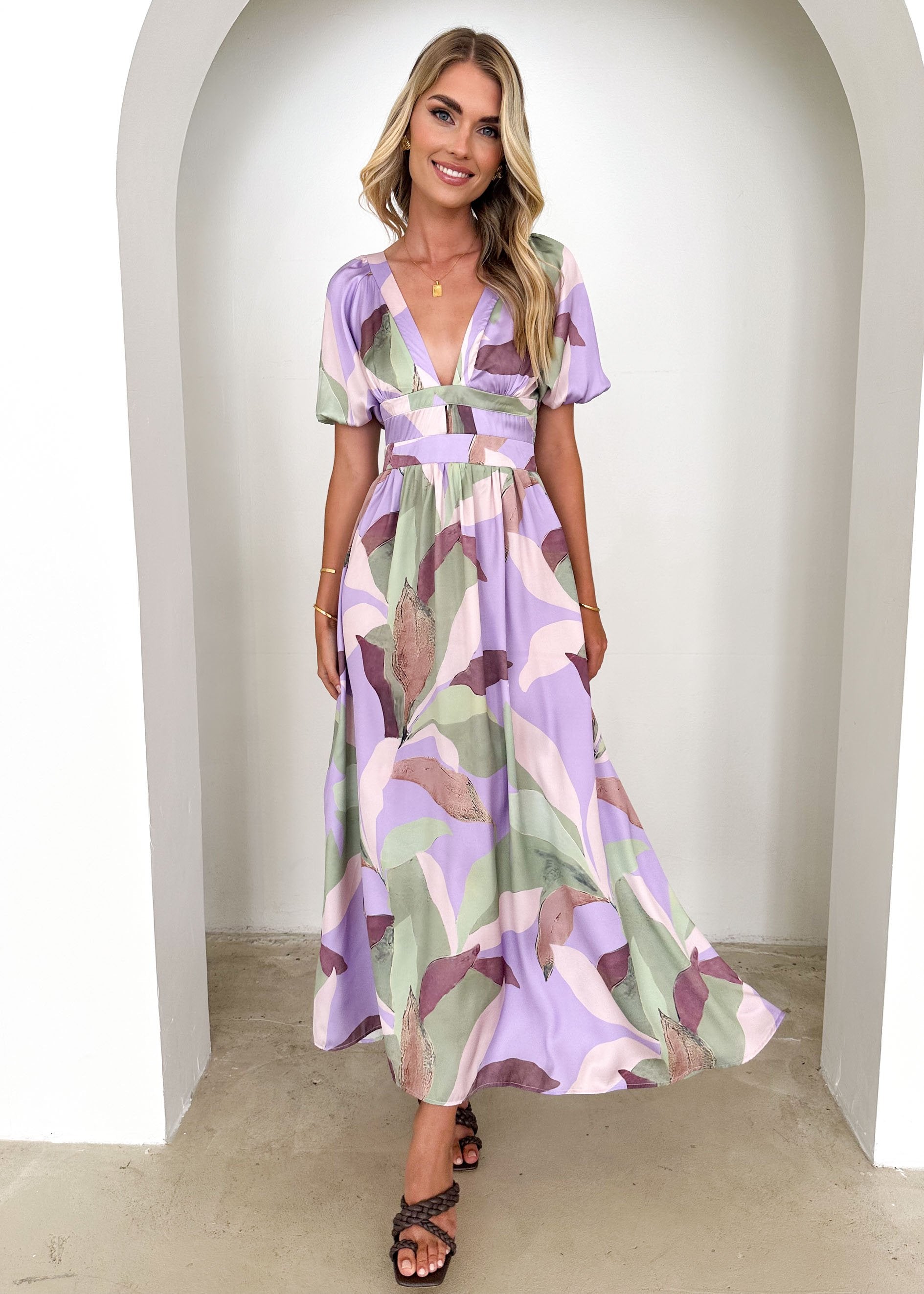 Licher Midi Dress - Lilac Calypso