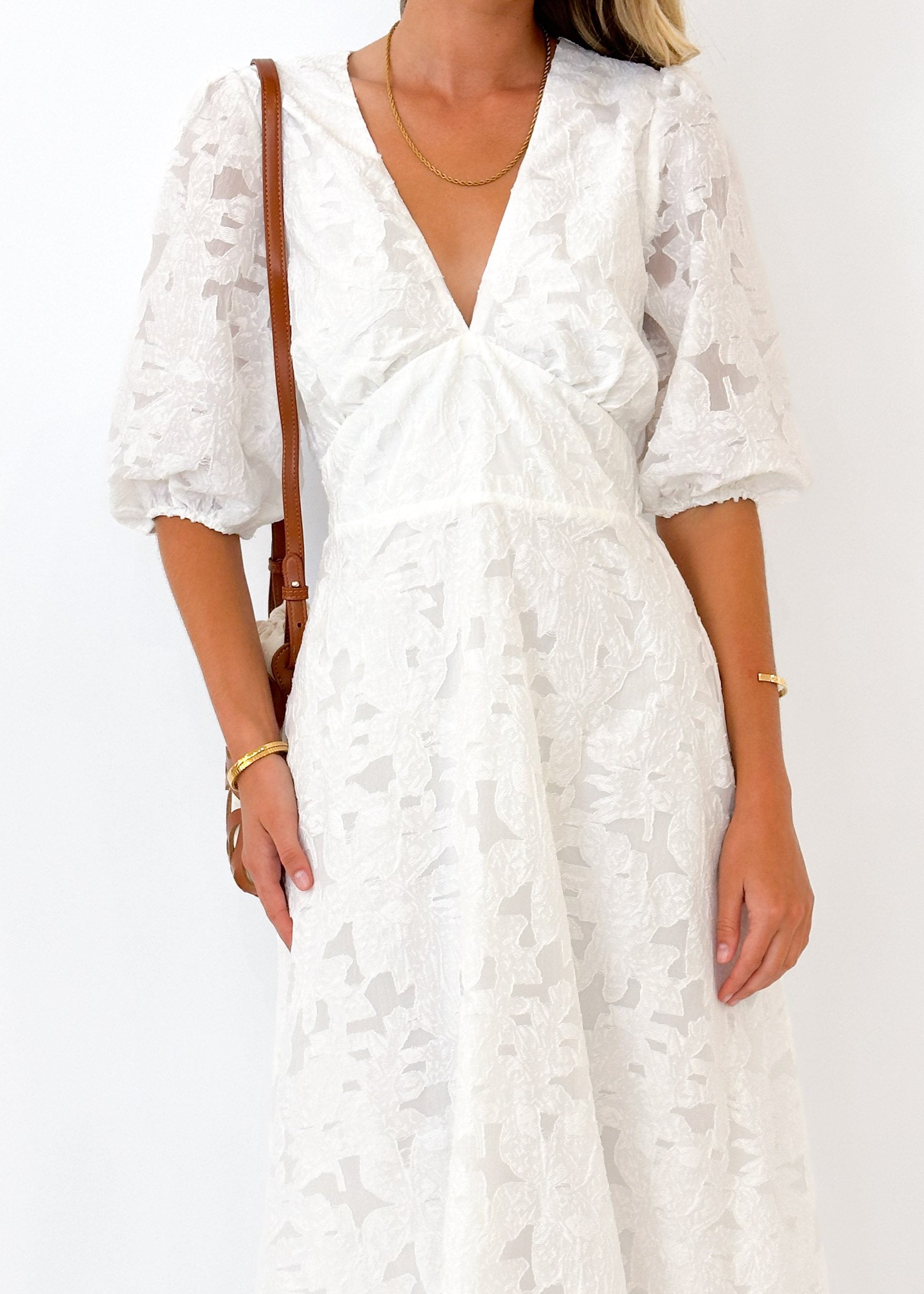 Laylim Midi Dress - Off White