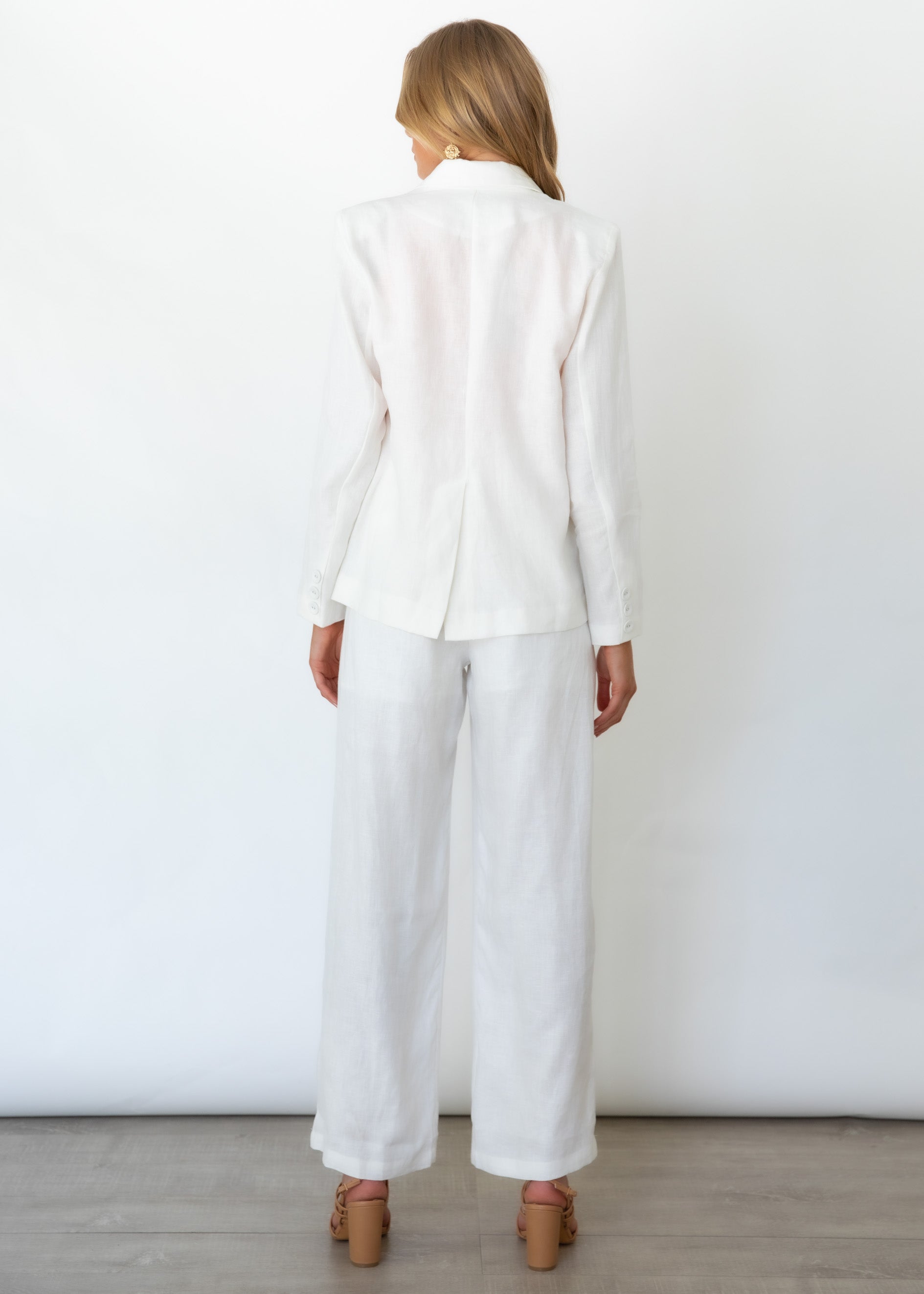Meivi Linen Blazer - Off White