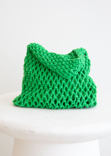 Izzey Crochet Mini Bag - Black