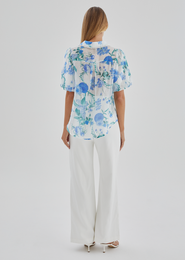 Aldiana Blouse - Blue Garden