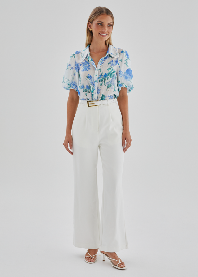 Aldiana Blouse - Blue Garden