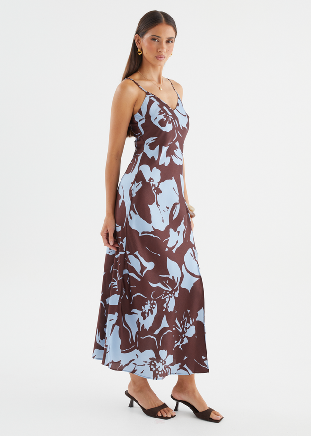 Talelah Maxi Dress - Choc Blue