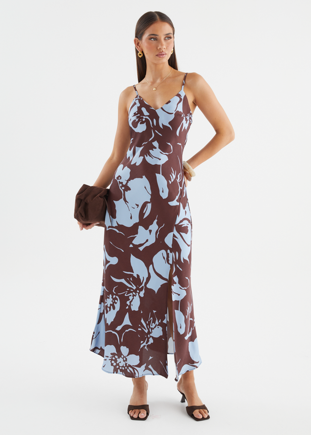 Talelah Maxi Dress - Choc Blue