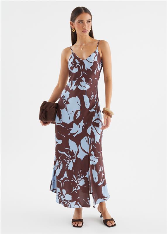 Talelah Maxi Dress - Choc Blue