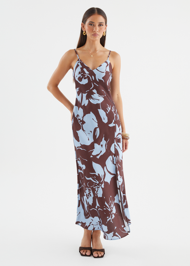 Talelah Maxi Dress - Choc Blue