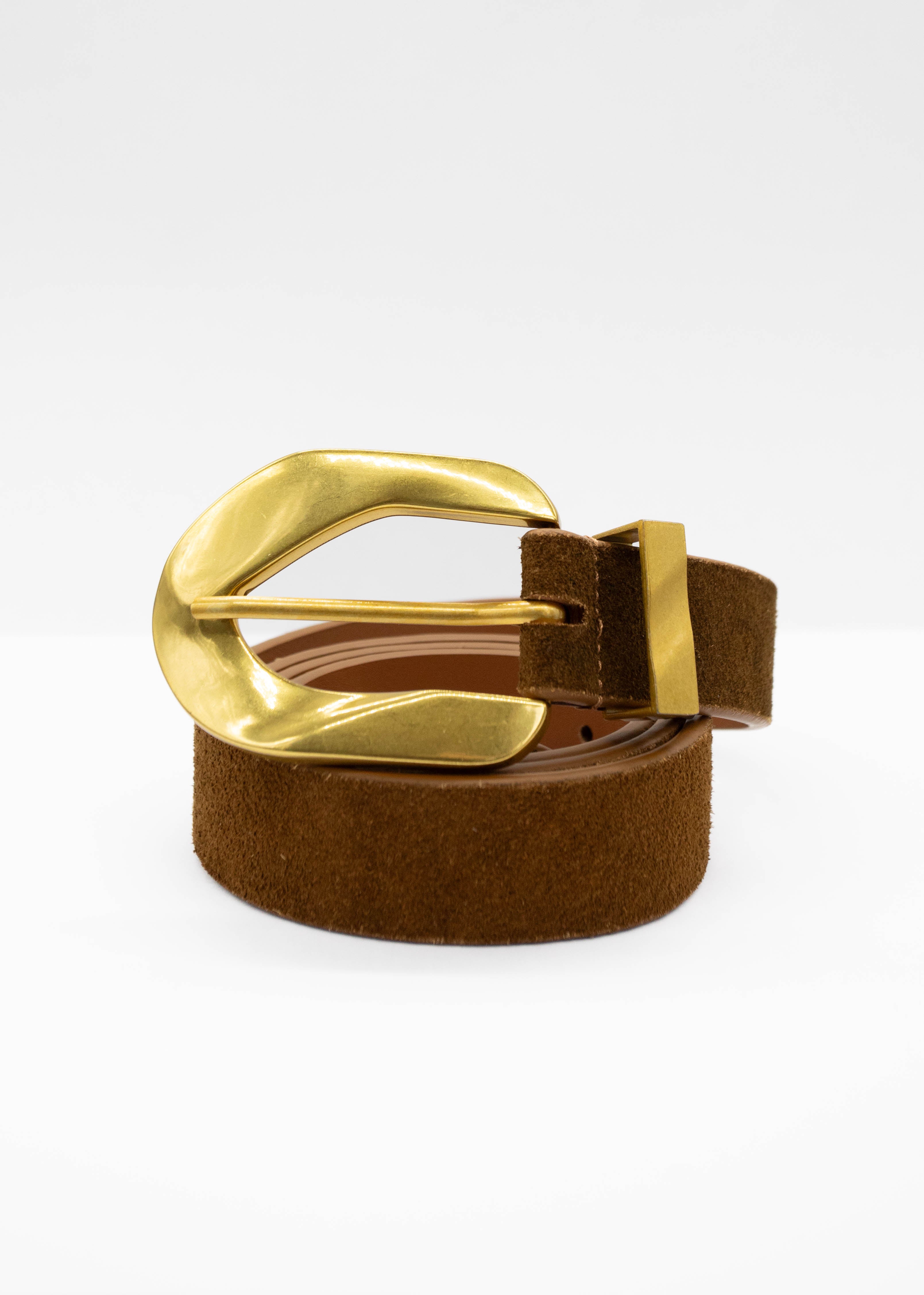 Shea Suede Belt - Tan