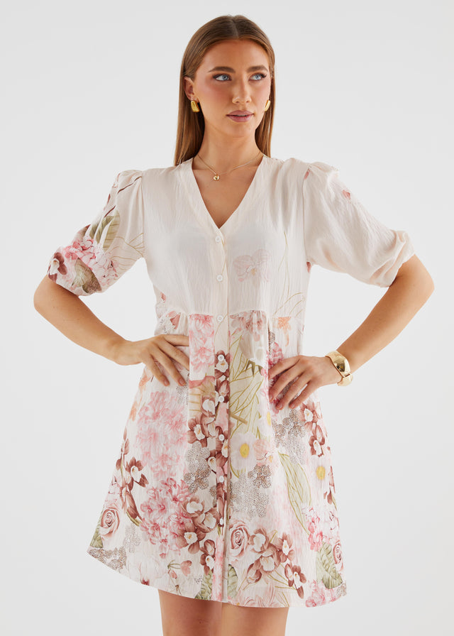Nimah Dress - Botanical Blush