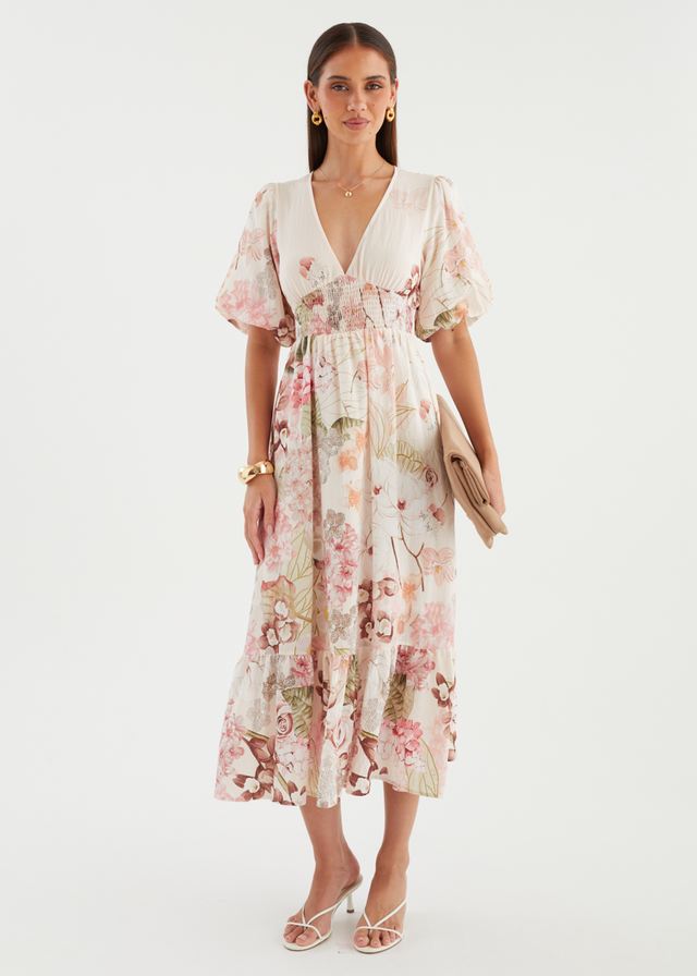 Nialla Maxi Dress - Botanical Blush
