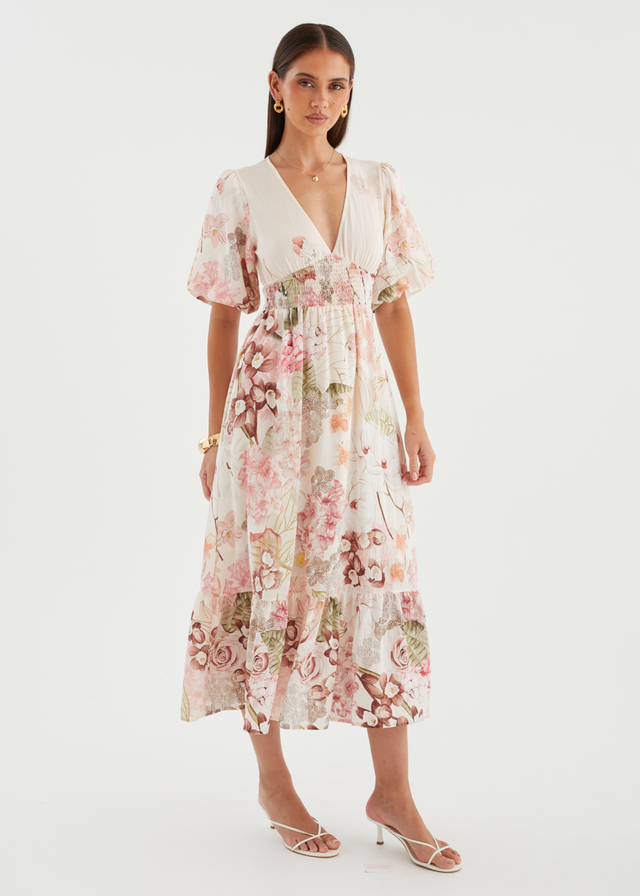 Nialla Maxi Dress - Botanical Blush