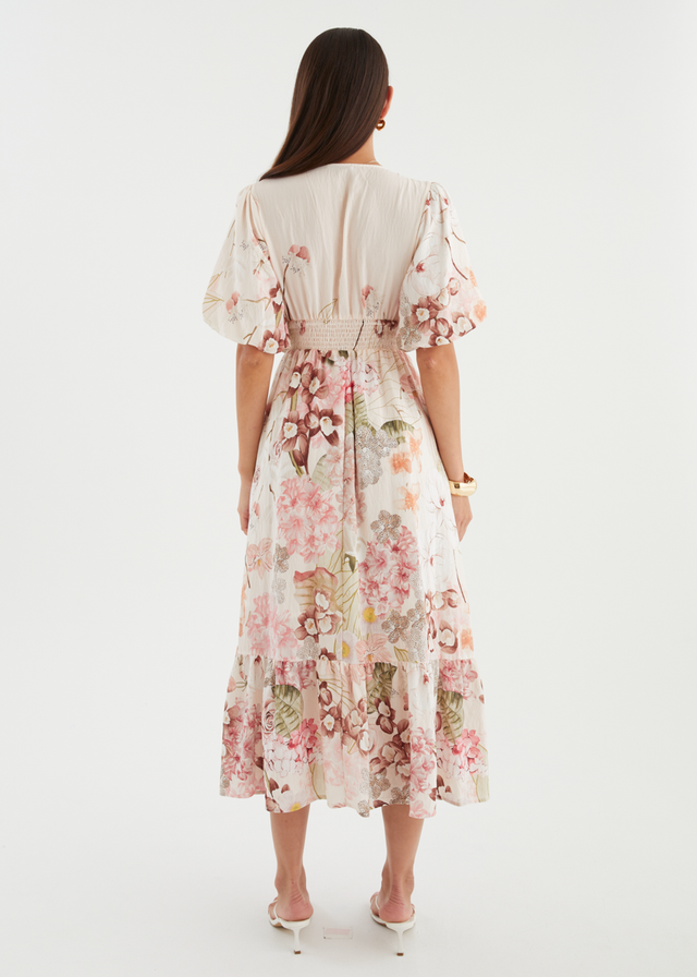 Nialla Maxi Dress - Botanical Blush