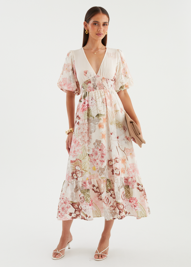 Nialla Maxi Dress - Botanical Blush