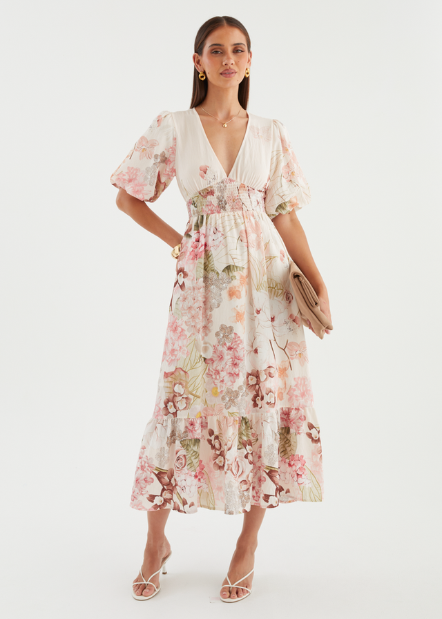 Nialla Maxi Dress - Botanical Blush
