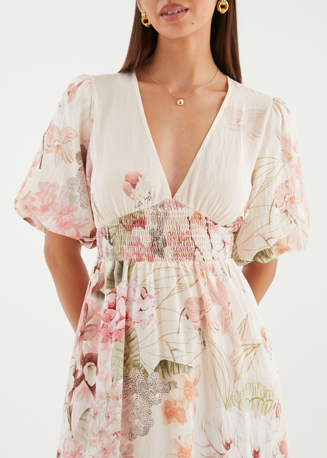 Nialla Maxi Dress - Botanical Blush