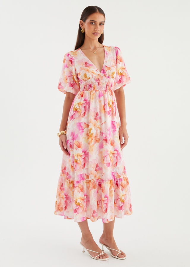 Nialla Maxi Dress - Pink Petal
