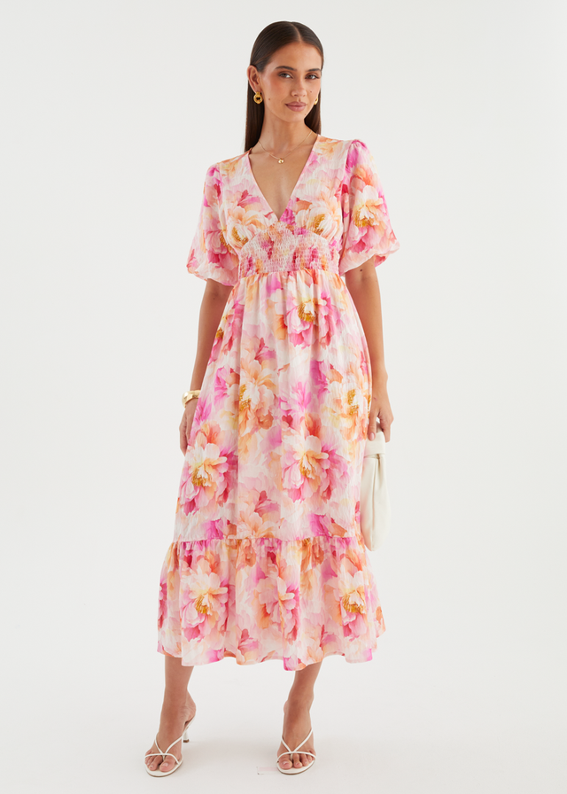 Nialla Maxi Dress - Pink Petal