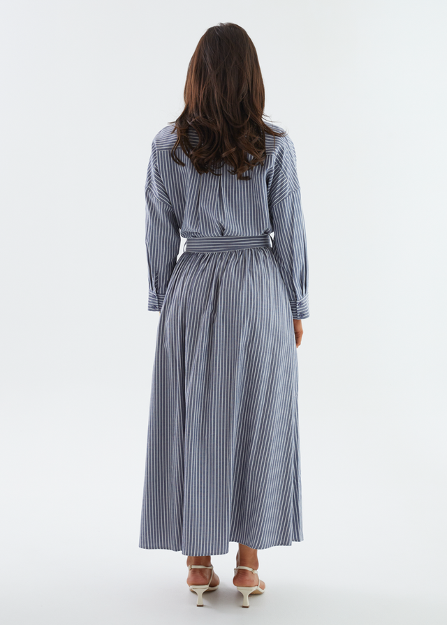 Morgan Maxi Skirt - Navy Stripe