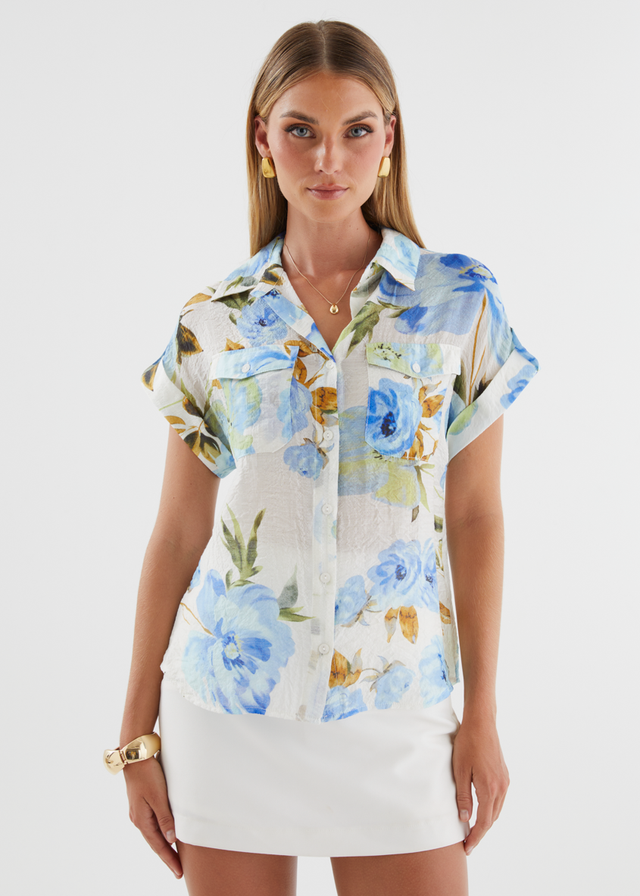 Catana Shirt - Blue Floral