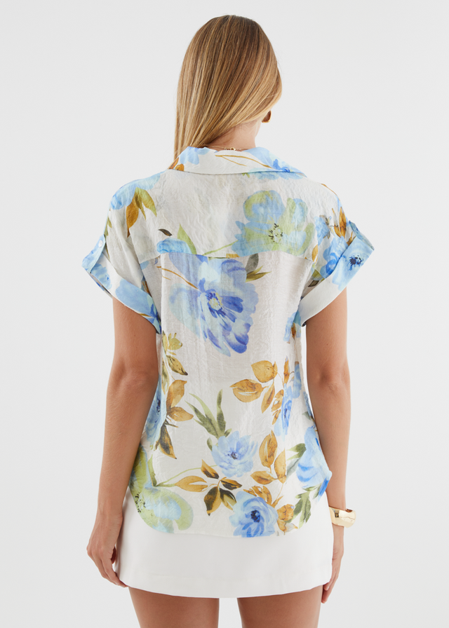 Catana Shirt - Blue Floral