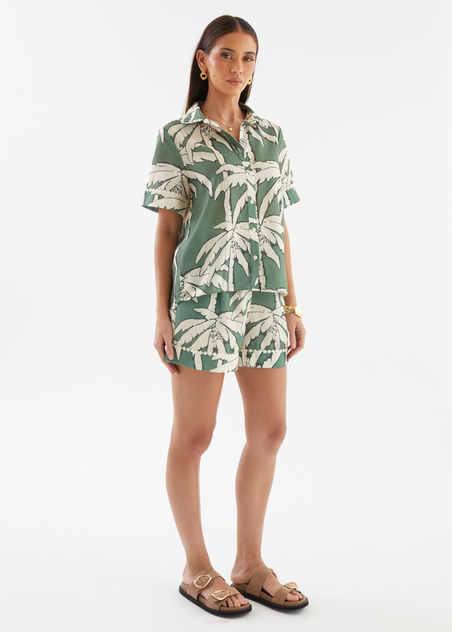 Laurie Shirt - Sage Palm