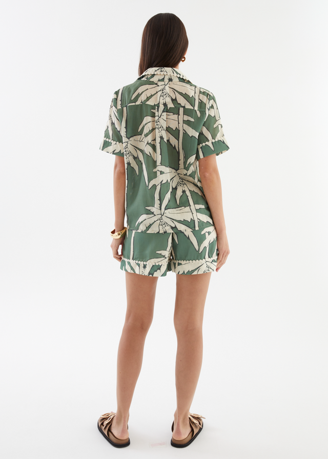 Laurie Shirt - Sage Palm