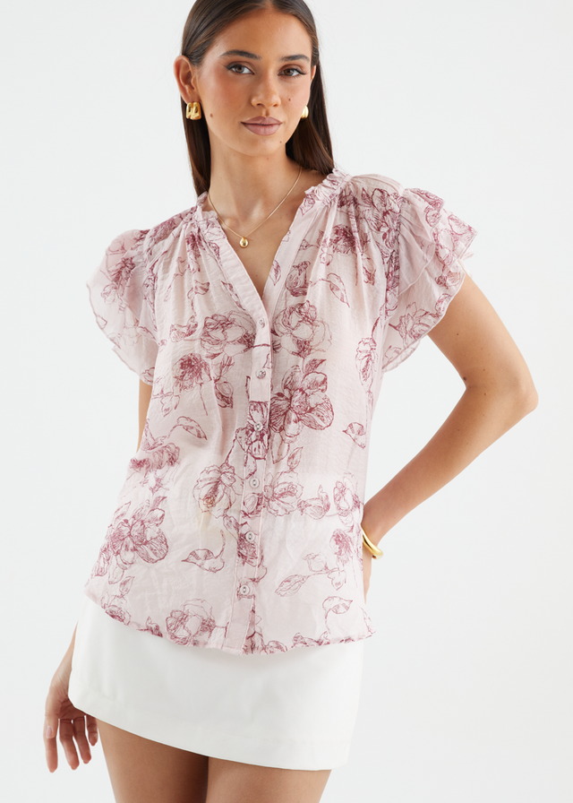 Sydea Blouse - Rose Pink