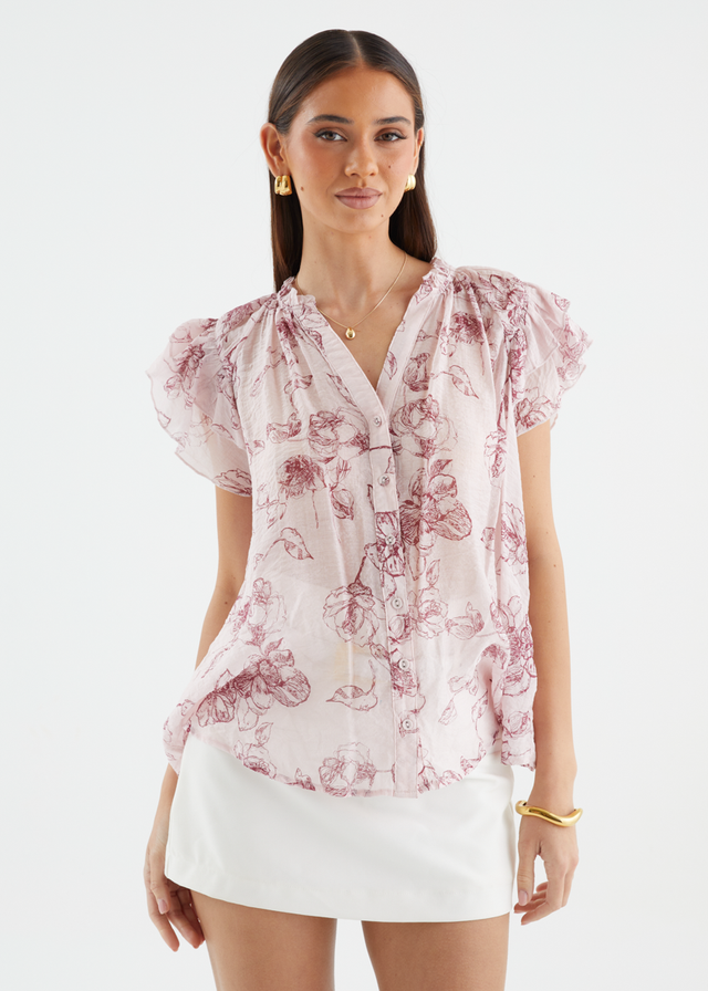 Sydea Blouse - Rose Pink
