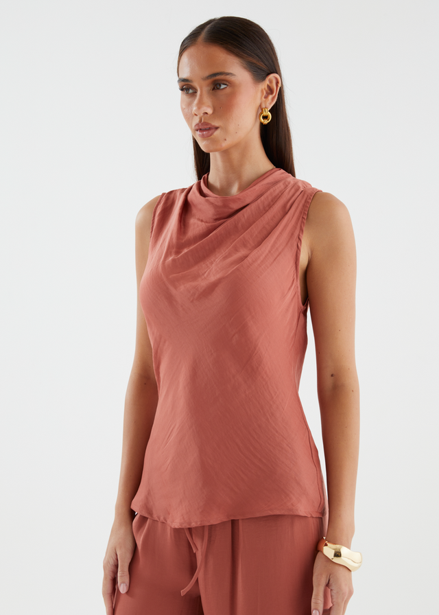 Tiah Top - Terracotta