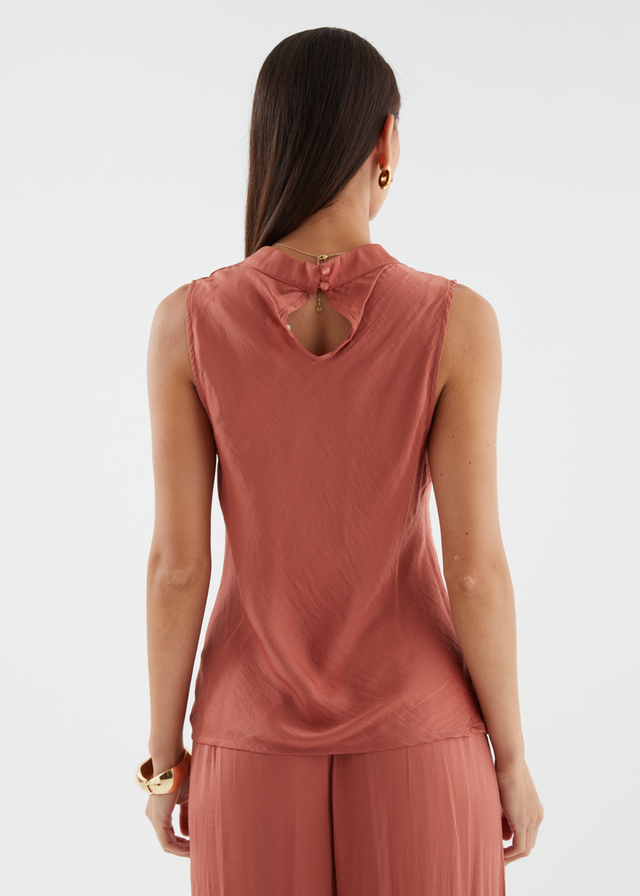 Tiah Top - Terracotta