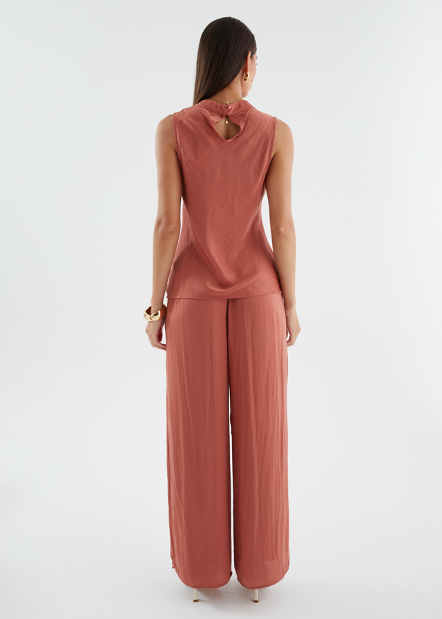 Tiah Top - Terracotta