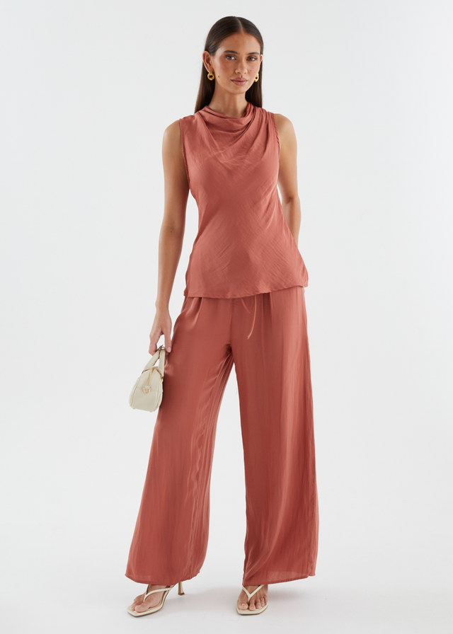 Tiah Pants - Terracotta