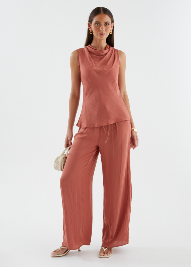 Tiah Top - Terracotta